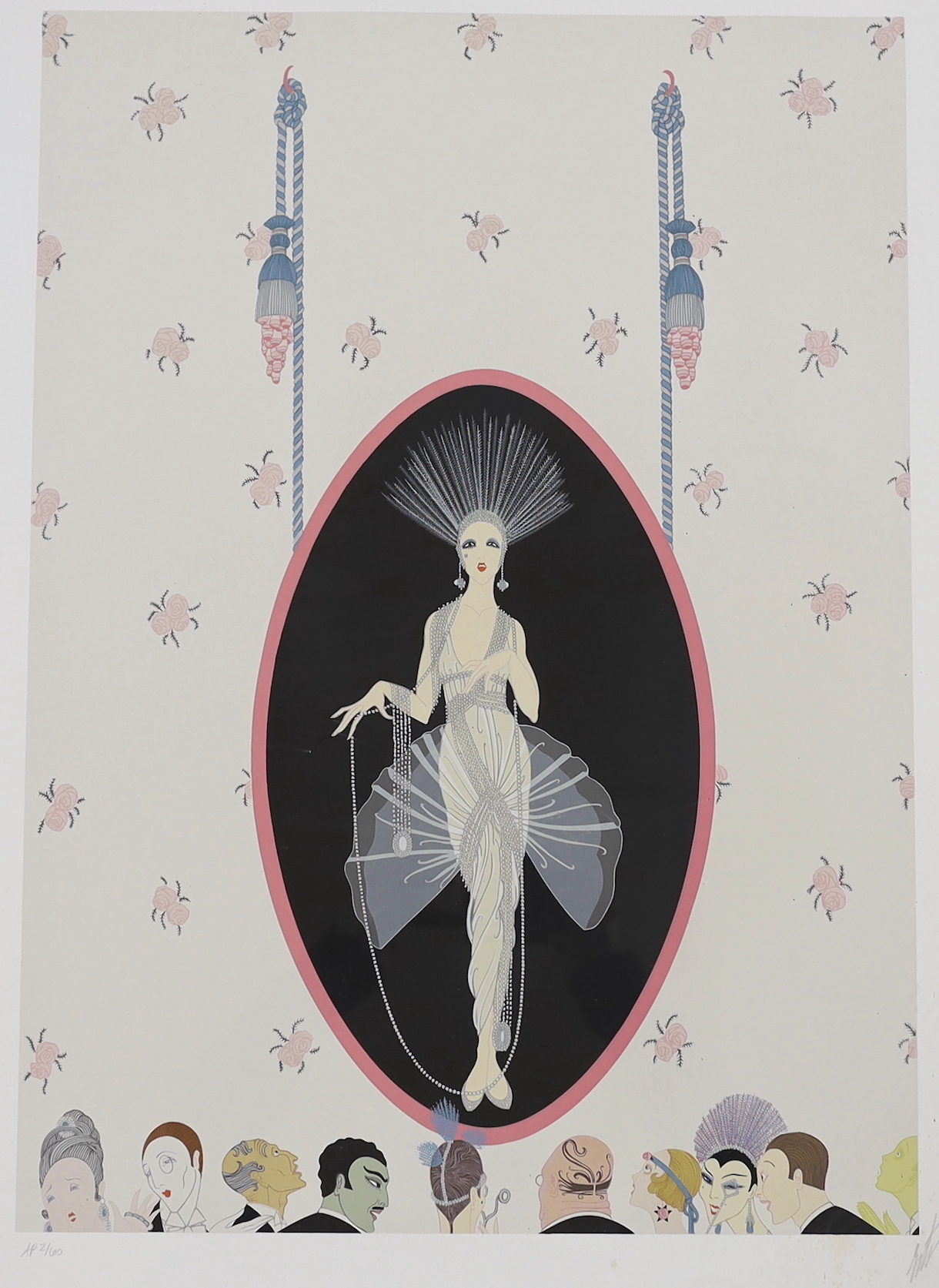 Romain de Tirtoff (Erté) (1892–1990), artist proof serigraph, ‘The Portrait’, signed in pencil, limited edition 2/60, 68 x 50cm